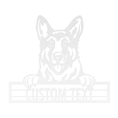 German Shepherd  - Dog Personalized Metal Wall Art Decor
