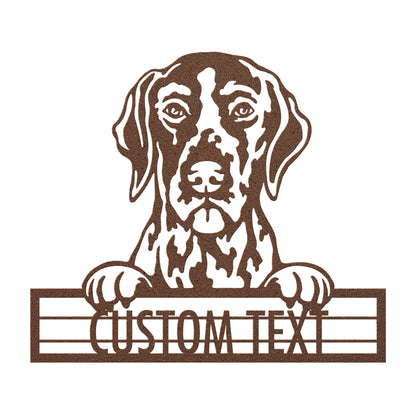 German Shorthaired Pointer - Dog Personalized Metal Wall Art Decor