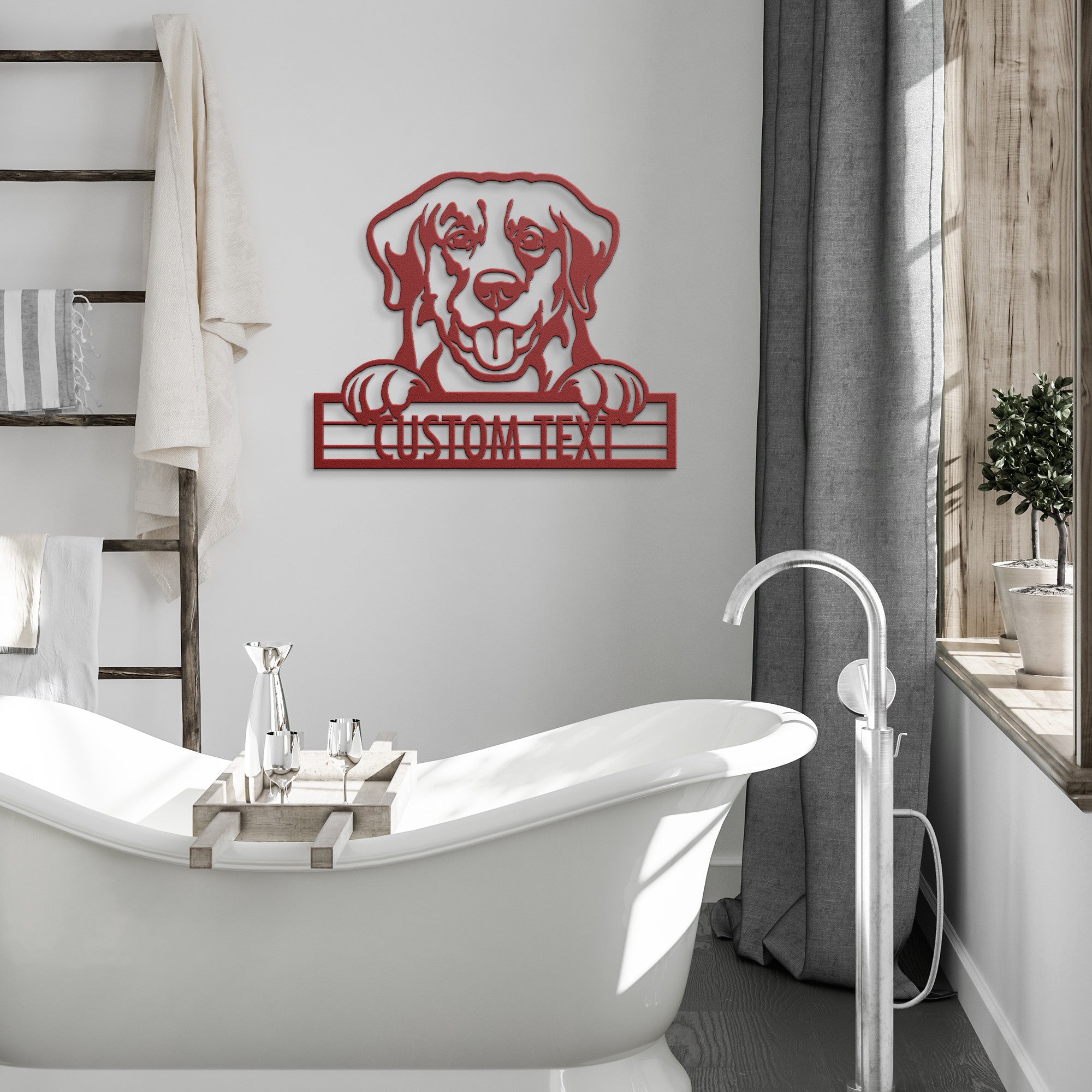 Golden Retriever - Dog Customized Metal Wall Art Decor