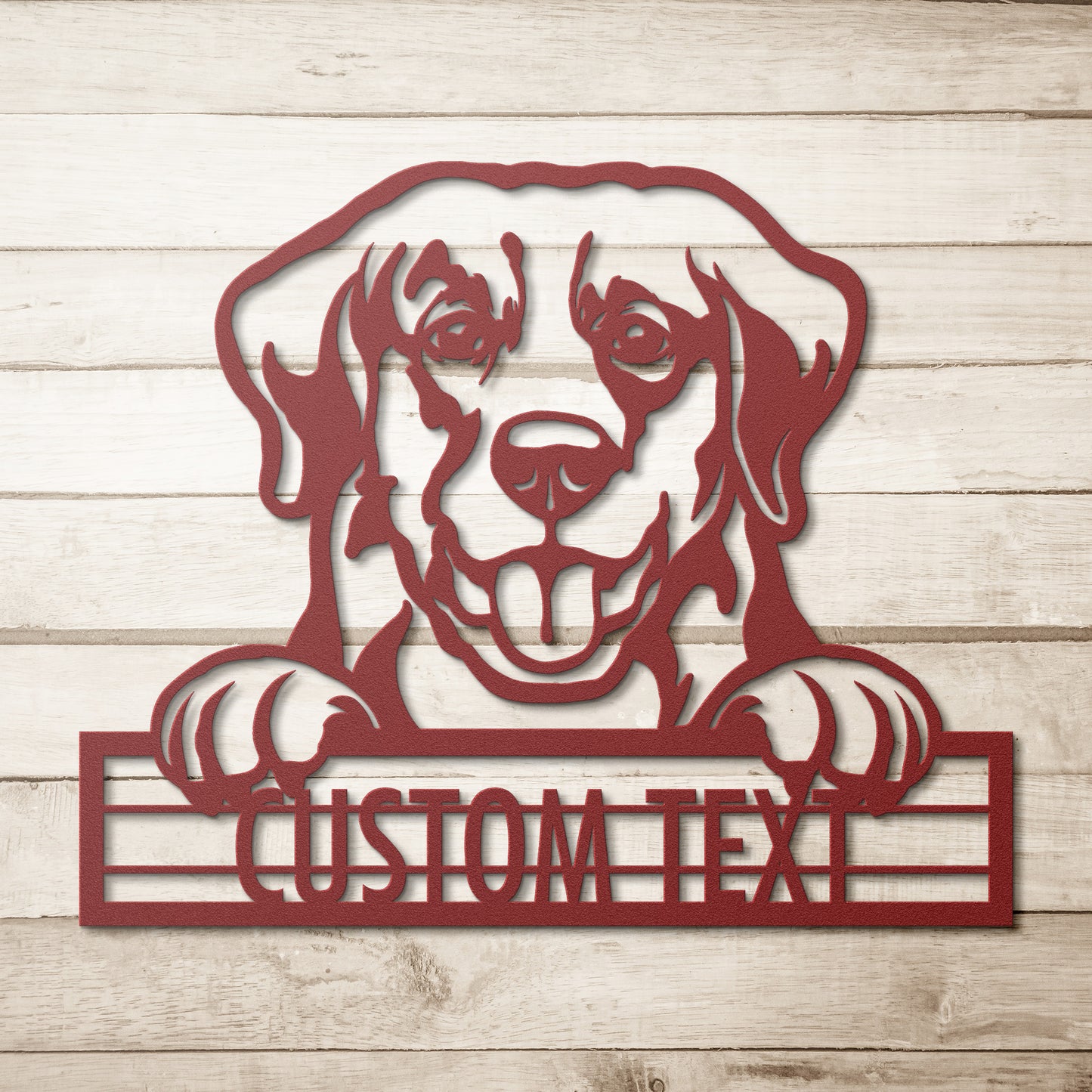 Golden Retriever - Dog Personalized Metal Wall Art Decor