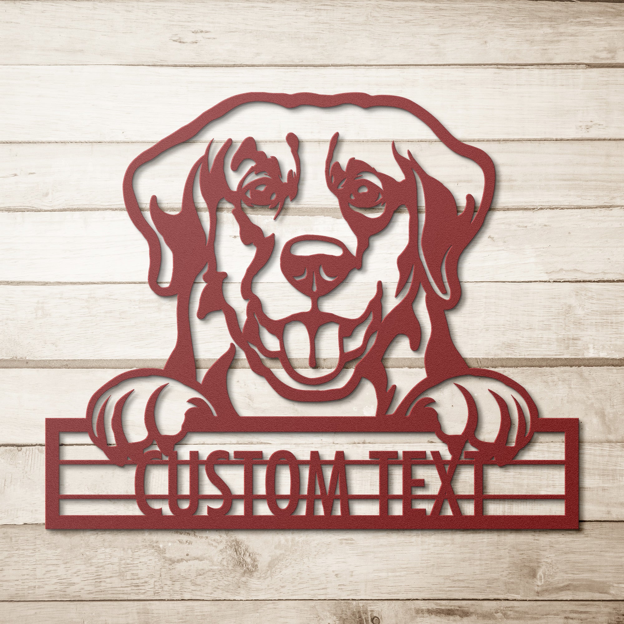 Golden Retriever - Dog Customized Metal Wall Art Decor