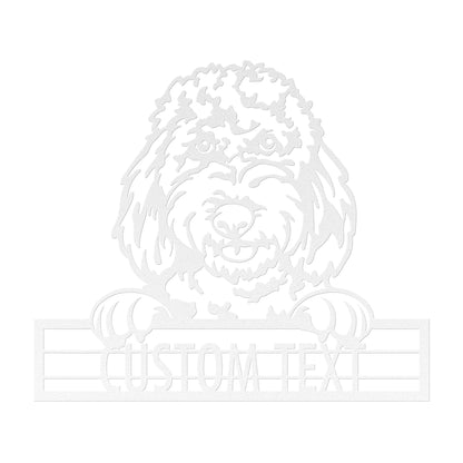 Goldendoodle  - Dog Personalized Metal Wall Art Decor