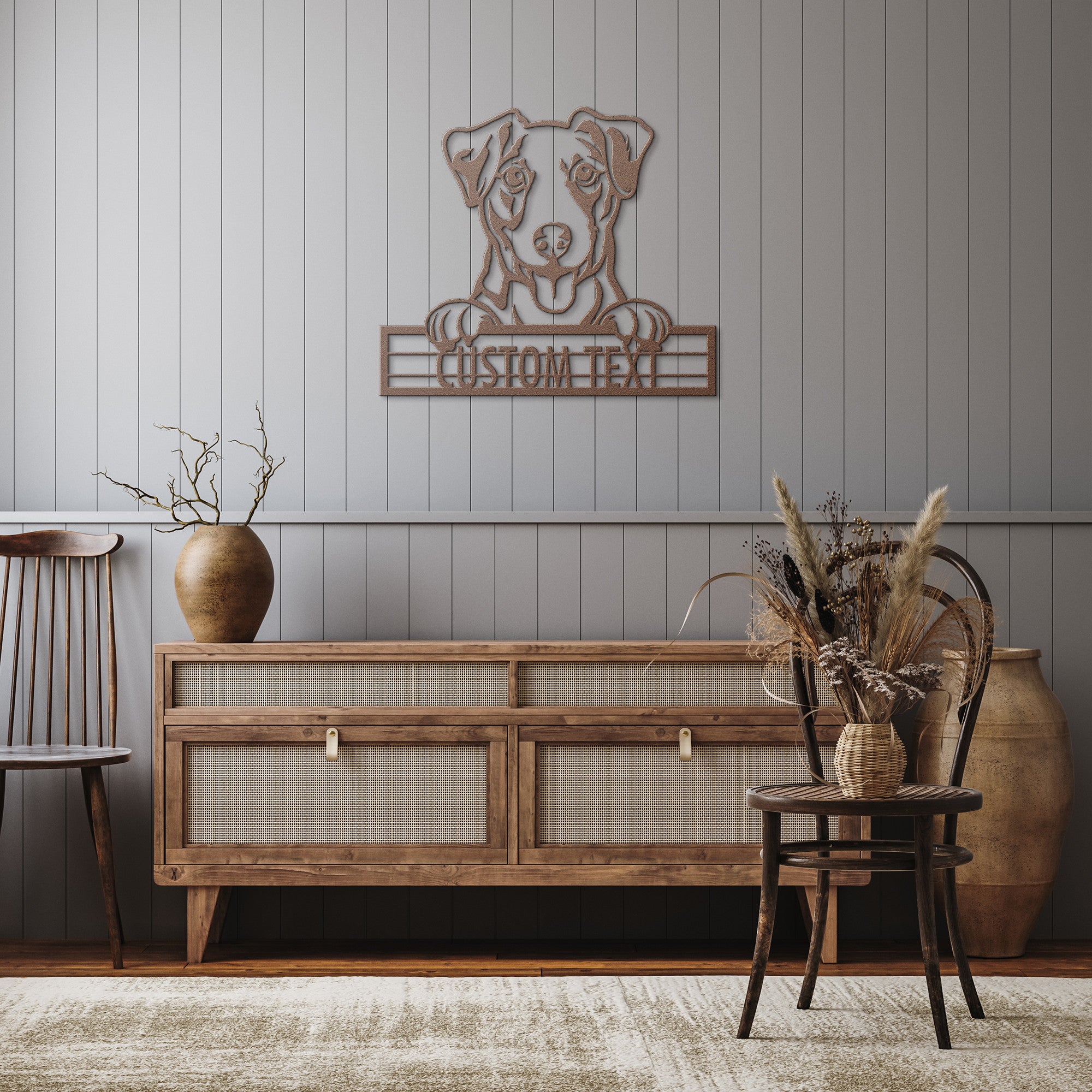 Jack Russell Terrier  - Dog Customized Metal Wall Art Decor