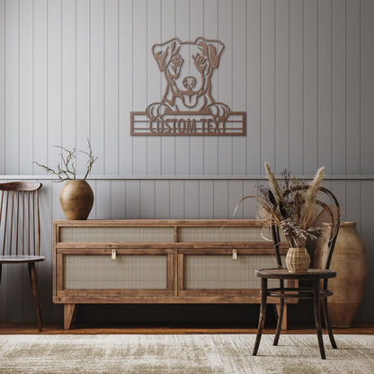 Jack Russell Terrier  - Dog Personalized Metal Wall Art Decor