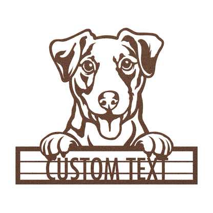 Jack Russell Terrier  - Dog Personalized Metal Wall Art Decor