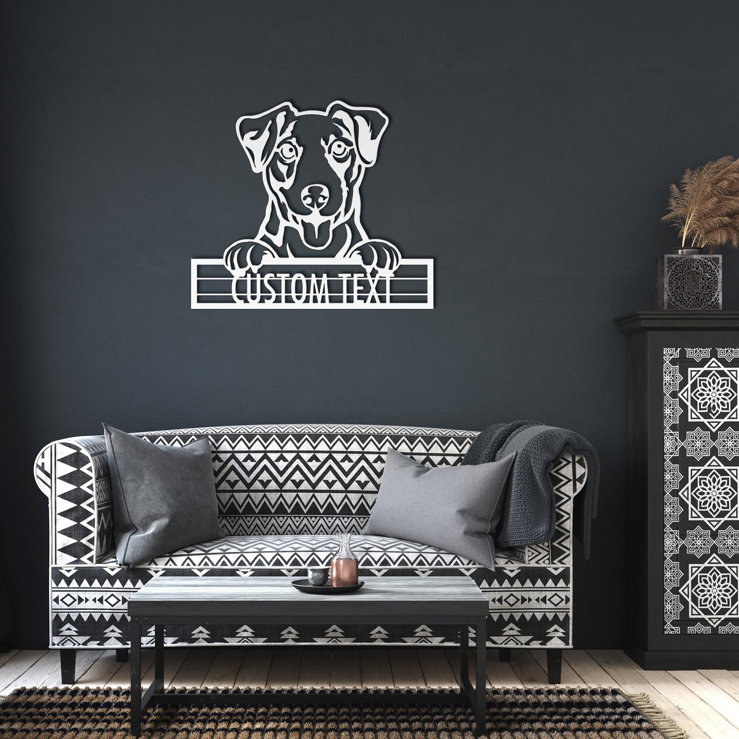 Jack Russell Terrier  - Dog Personalized Metal Wall Art Decor