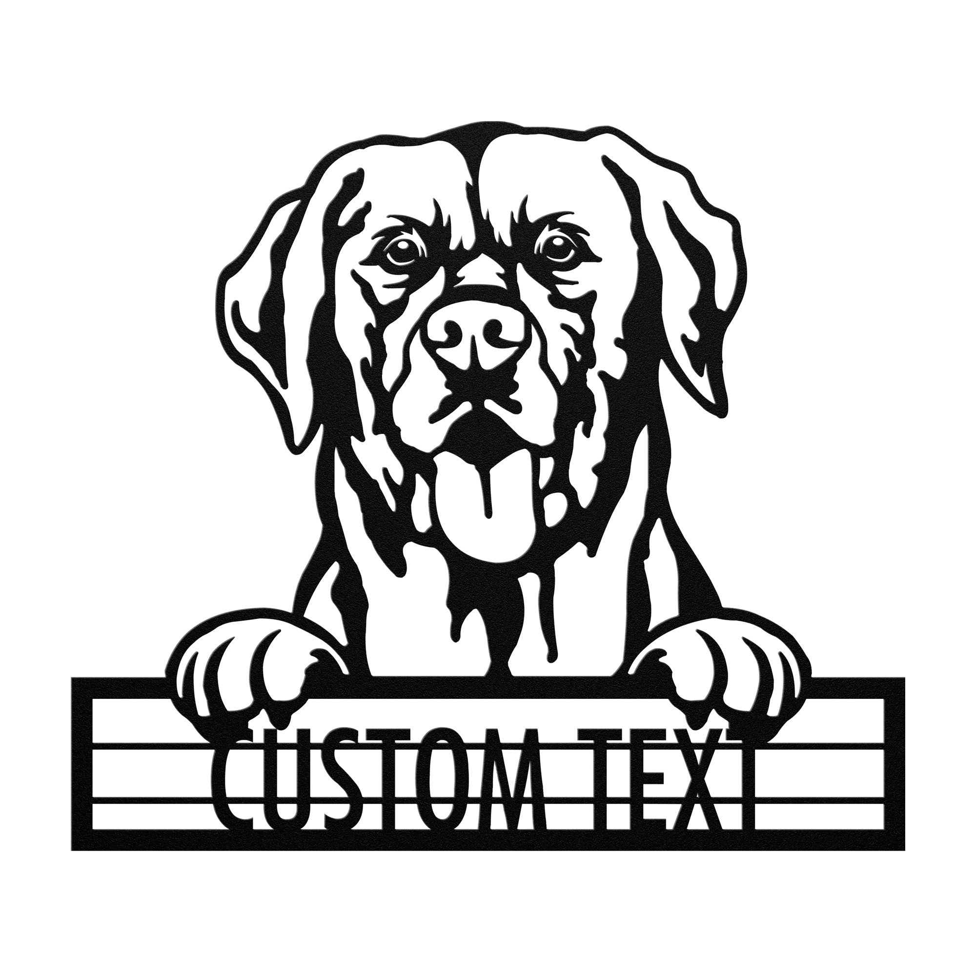 Labrador Retriever  - Dog Customized Metal Wall Art Decor