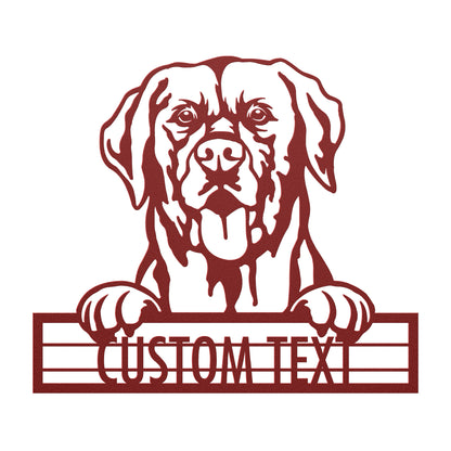 Labrador Retriever  - Dog Personalized Metal Wall Art Decor