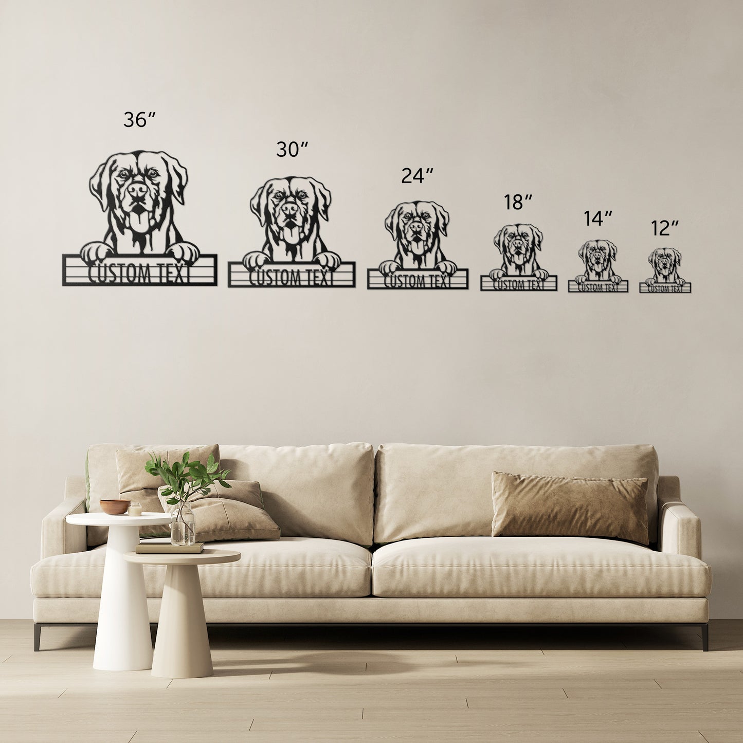 Labrador Retriever  - Dog Personalized Metal Wall Art Decor