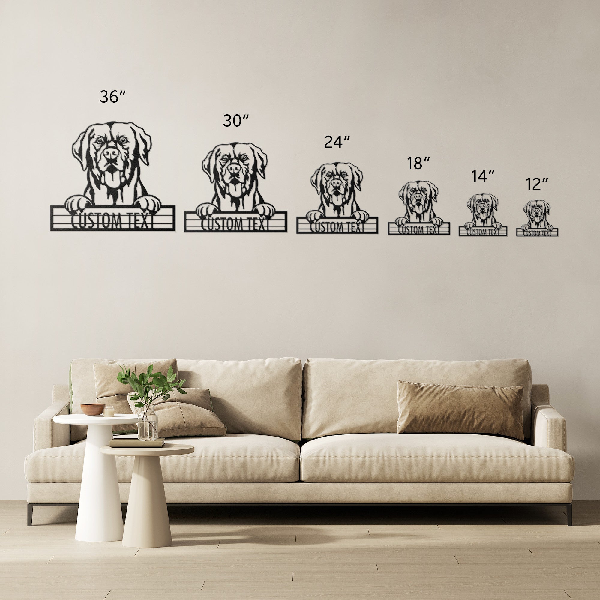 Labrador Retriever  - Dog Customized Metal Wall Art Decor