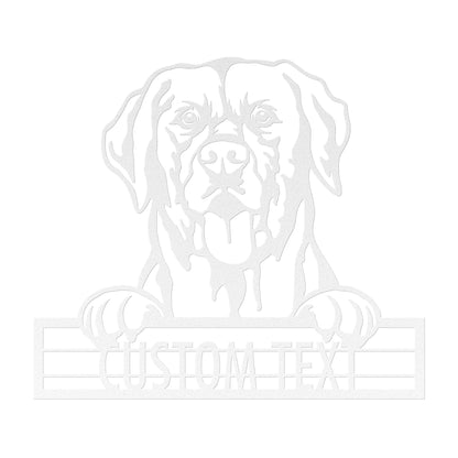 Labrador Retriever  - Dog Personalized Metal Wall Art Decor