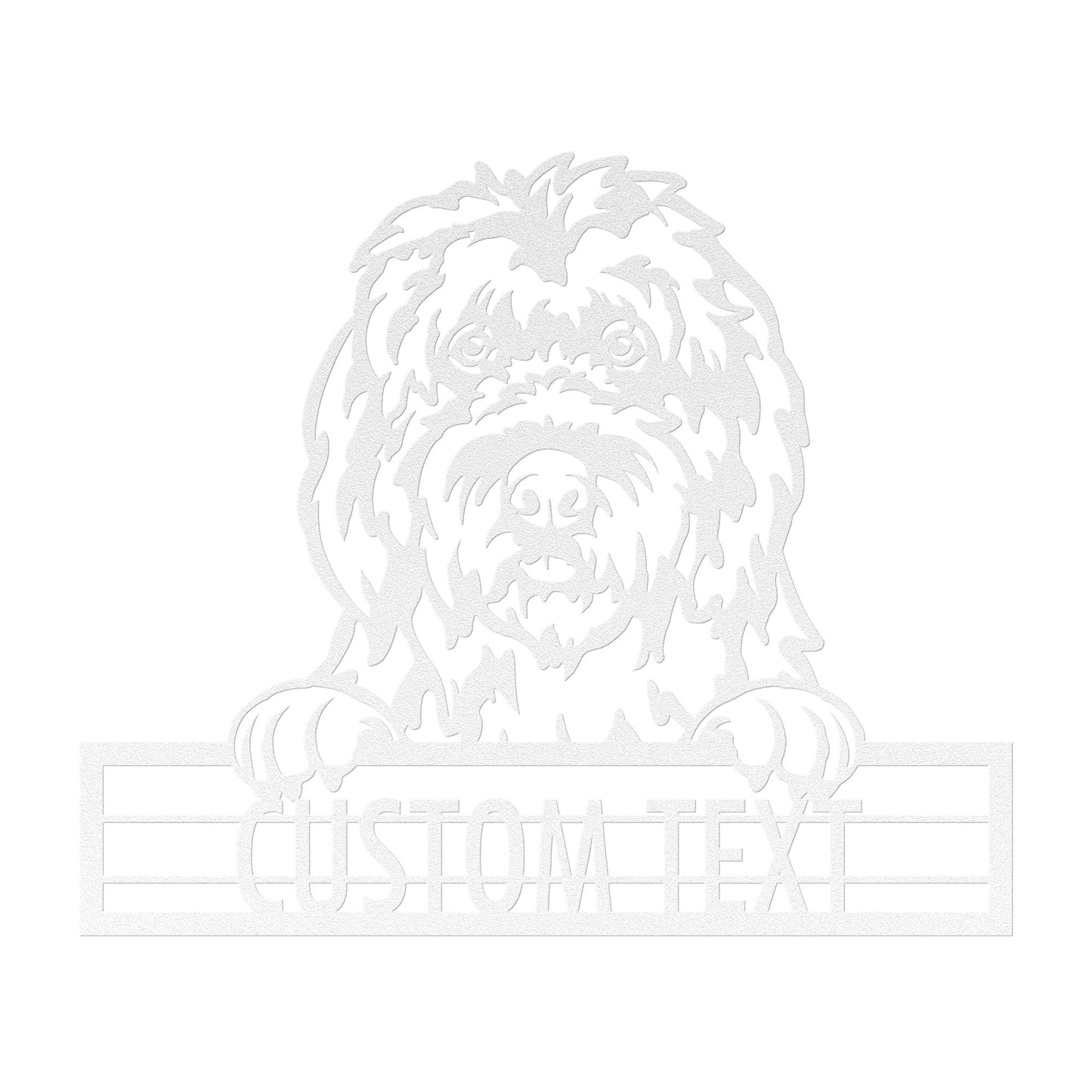 Old English Sheepdog  - Dog Personalized Metal Wall Art Decor