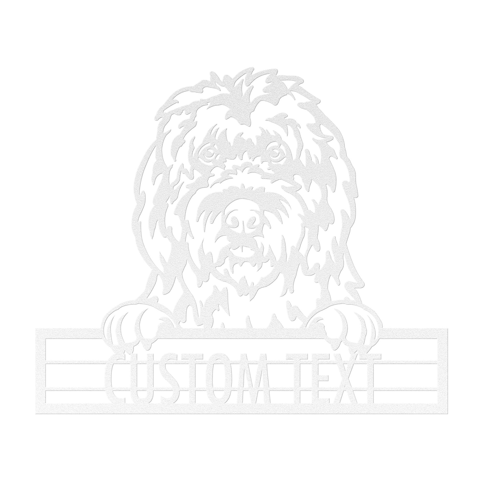 Old English Sheepdog  - Dog Customized Metal Wall Art Decor