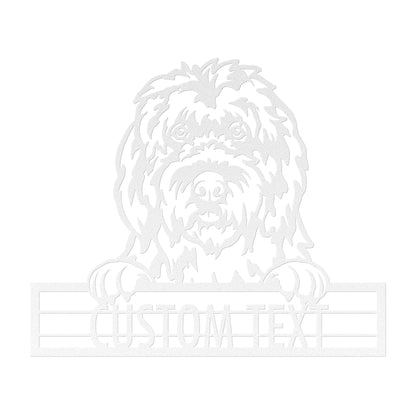 Old English Sheepdog  - Dog Personalized Metal Wall Art Decor