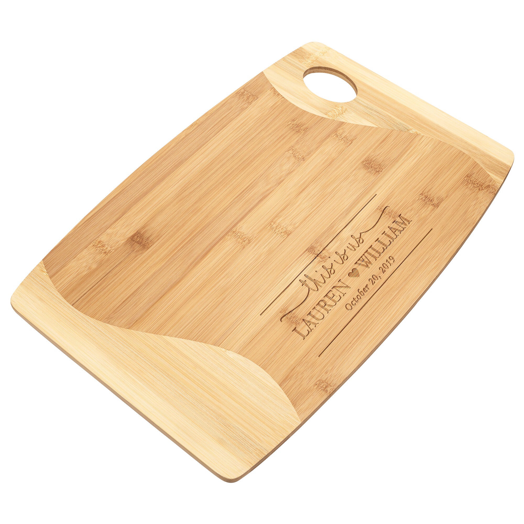 Personalized Bamboo Cutting Board - Design 6- Personalized Gift