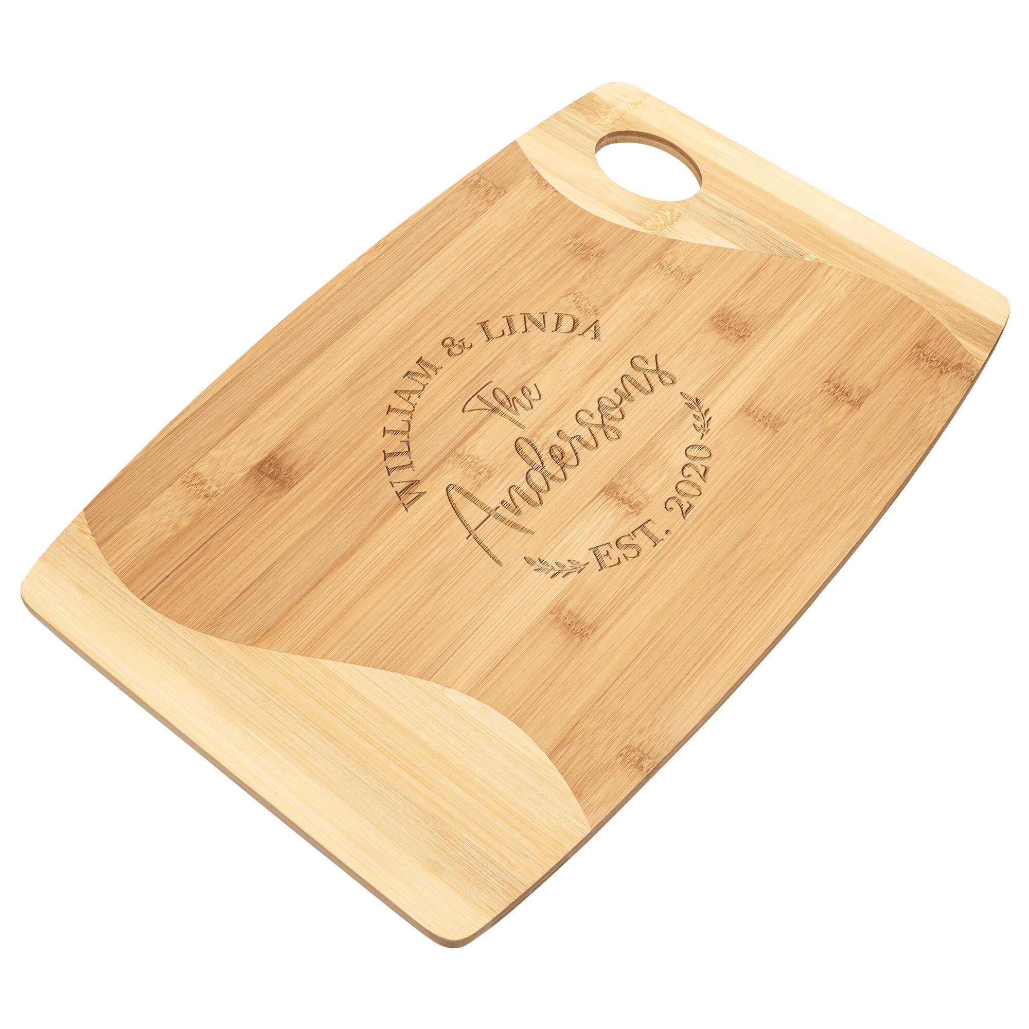 Personalized Bamboo Cutting Board - Design 5- Personalized Gift