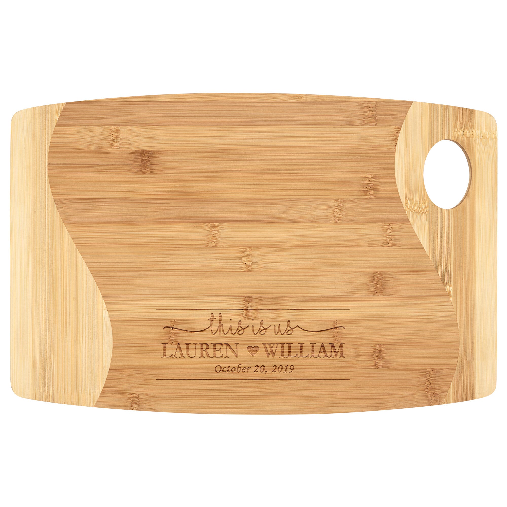 Personalized Bamboo Cutting Board - Design 6- Personalized Gift