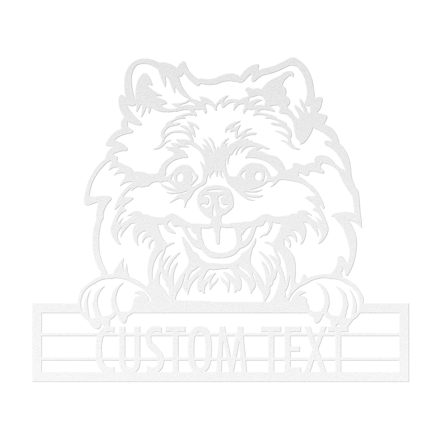 Pomeranian - Dog Personalized Metal Wall Art Decor