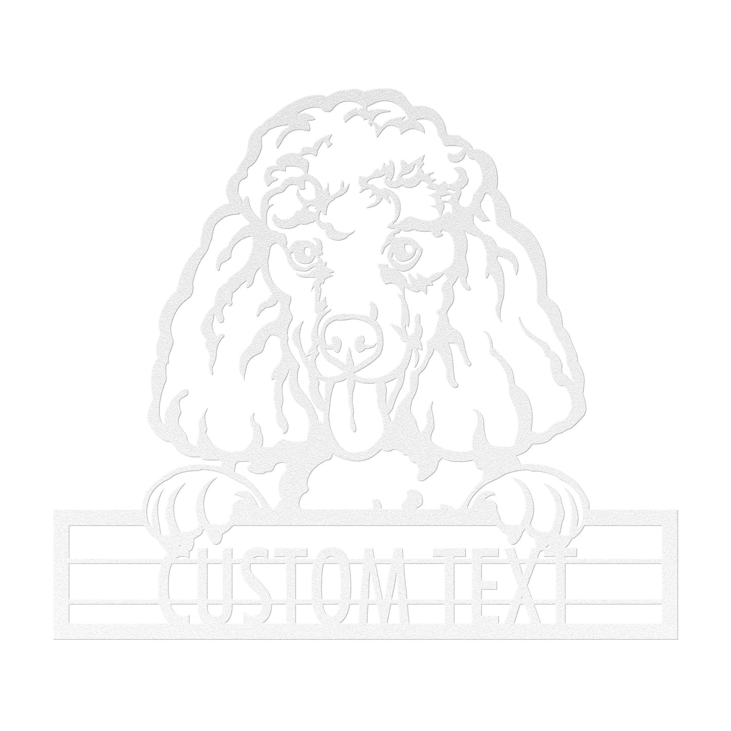 Poodle - Dog Personalized Metal Wall Art Decor