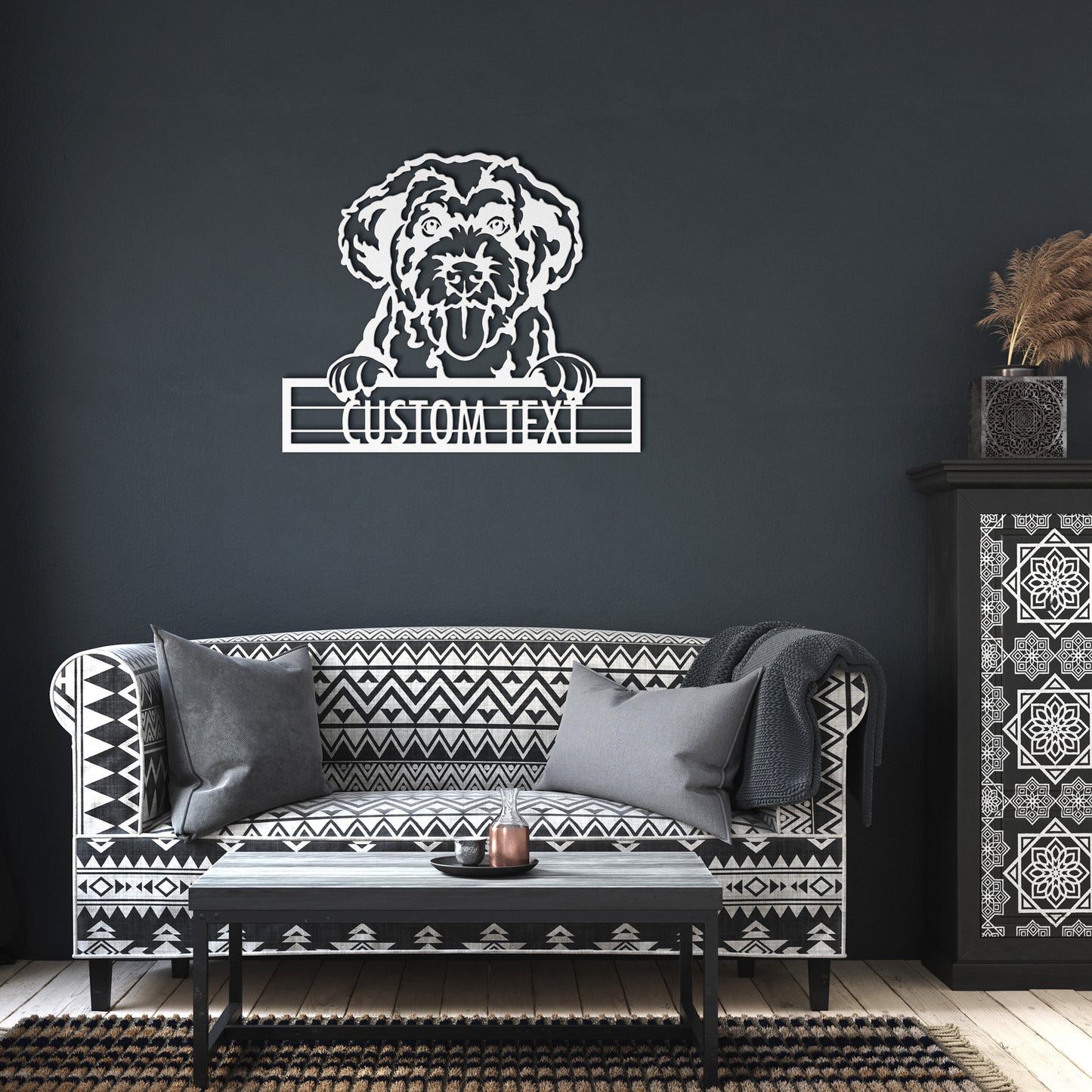 Portuguese Water - Dog Personalized Metal Wall Art Decor