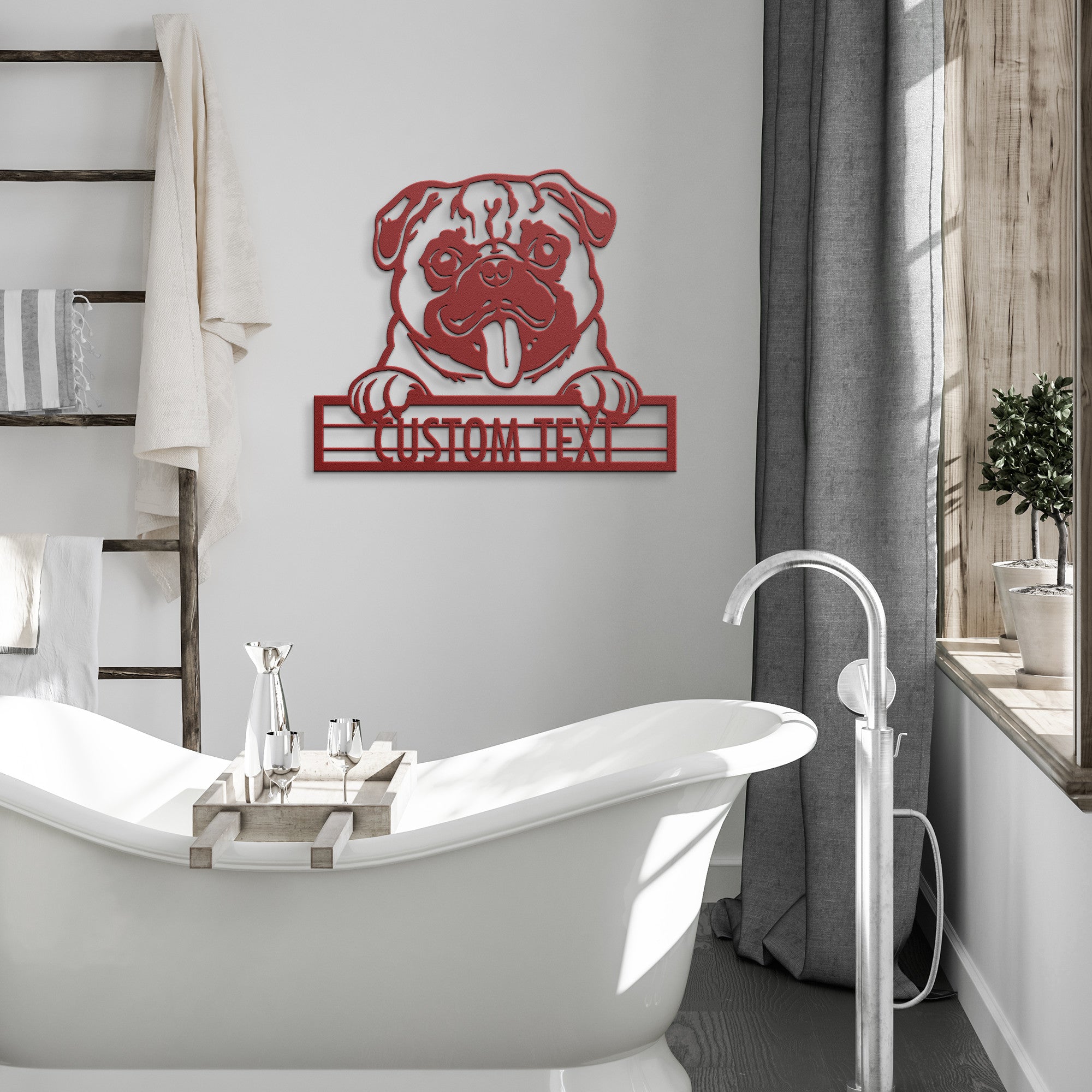 Pug - Dog Customized Metal Wall Art Decor