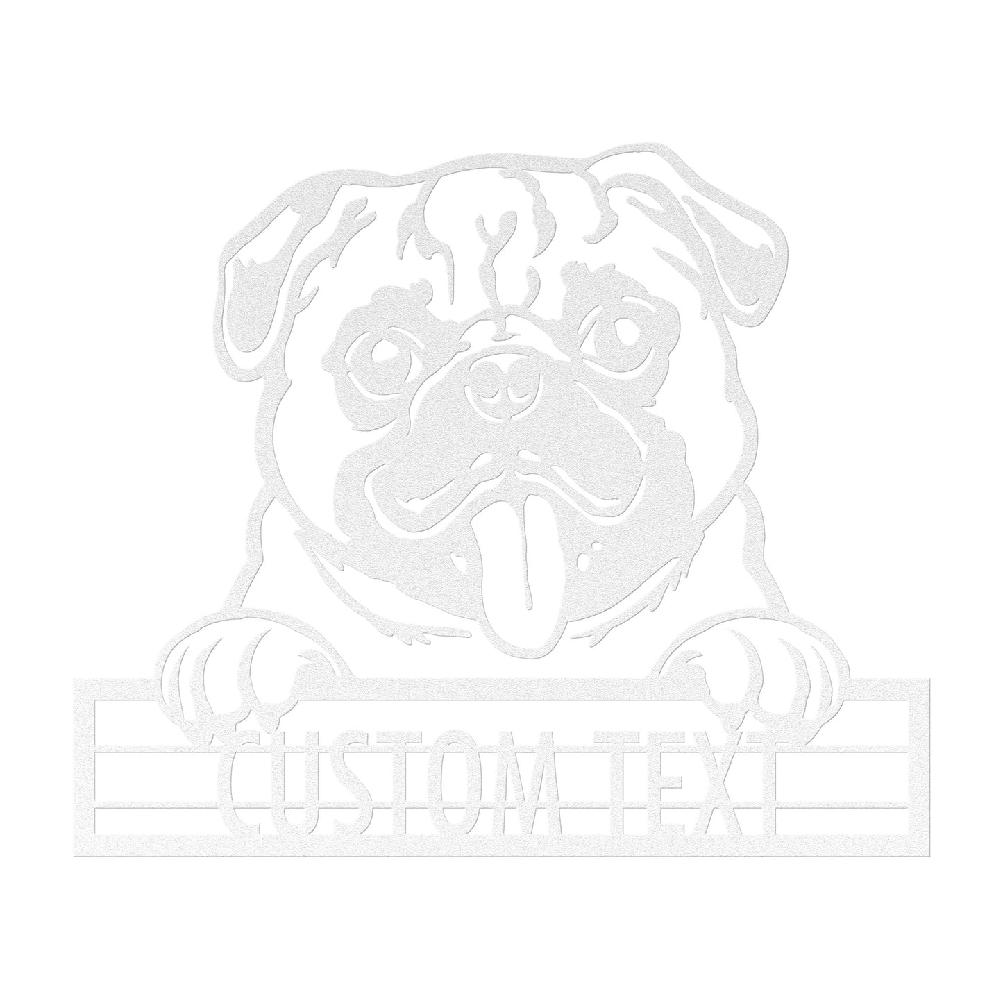 Pug - Dog Personalized Metal Wall Art Decor
