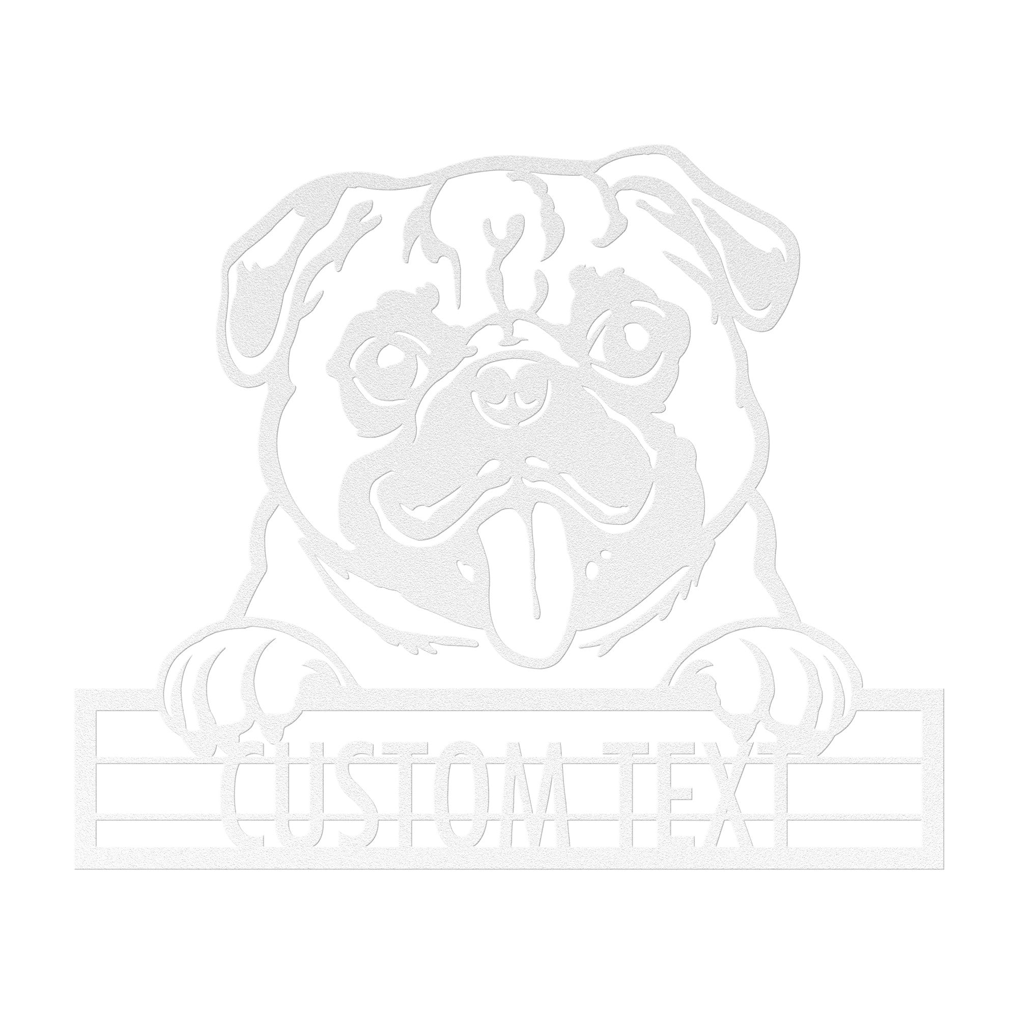 Pug - Dog Customized Metal Wall Art Decor