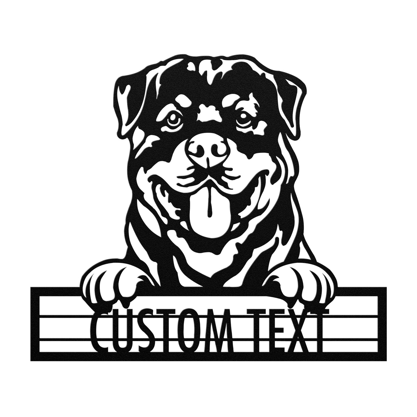 Rottweiler - Dog Personalized Metal Wall Art Decor