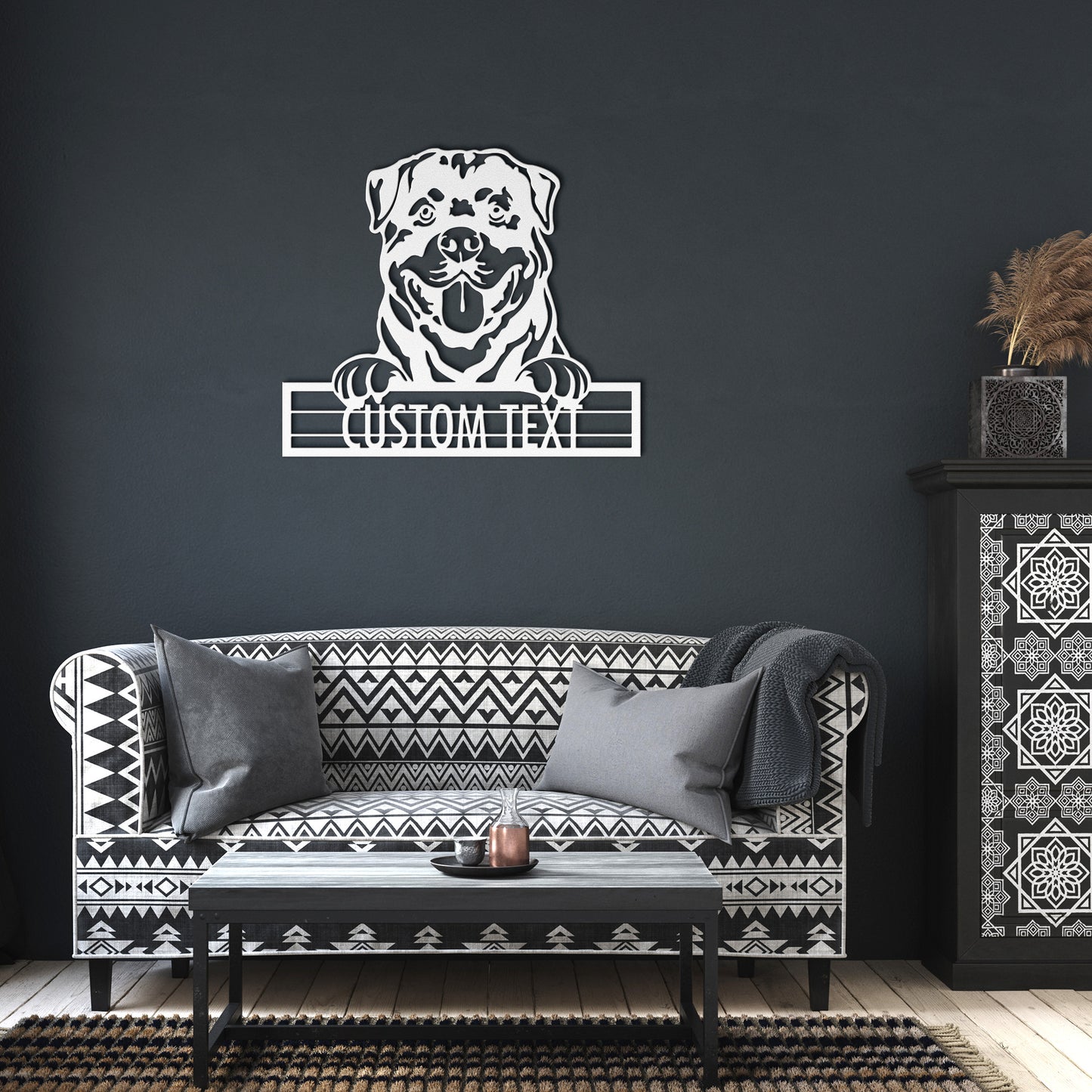 Rottweiler - Dog Personalized Metal Wall Art Decor