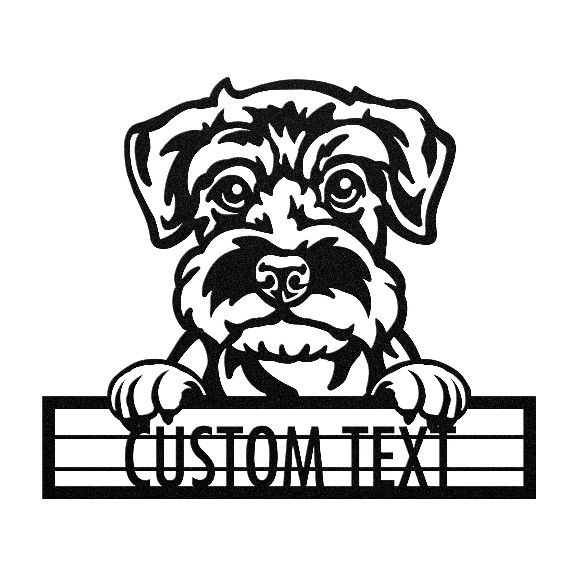 Schnauzer - Dog Personalized Metal Wall Art Decor
