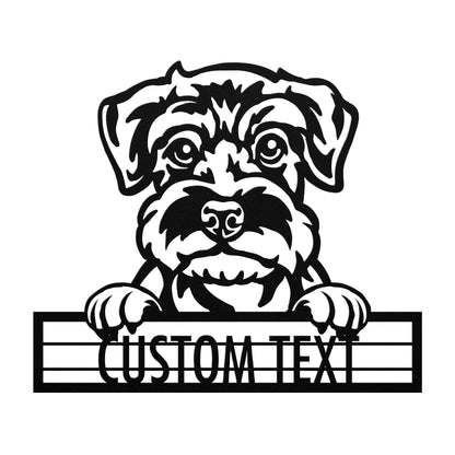 Schnauzer - Dog Personalized Metal Wall Art Decor