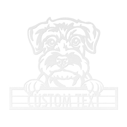 Schnauzer - Dog Personalized Metal Wall Art Decor