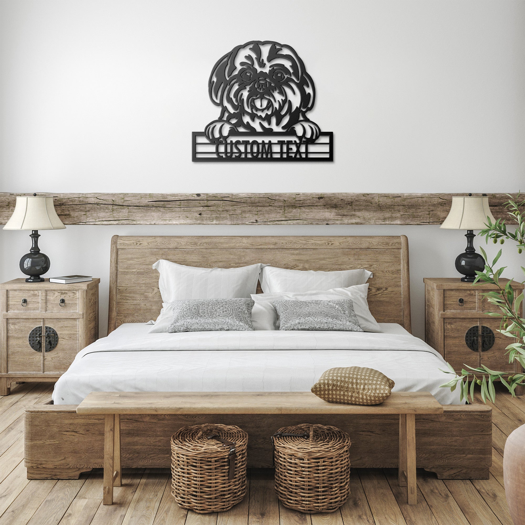 Shih Tzu - Dog Customized Metal Wall Art Decor