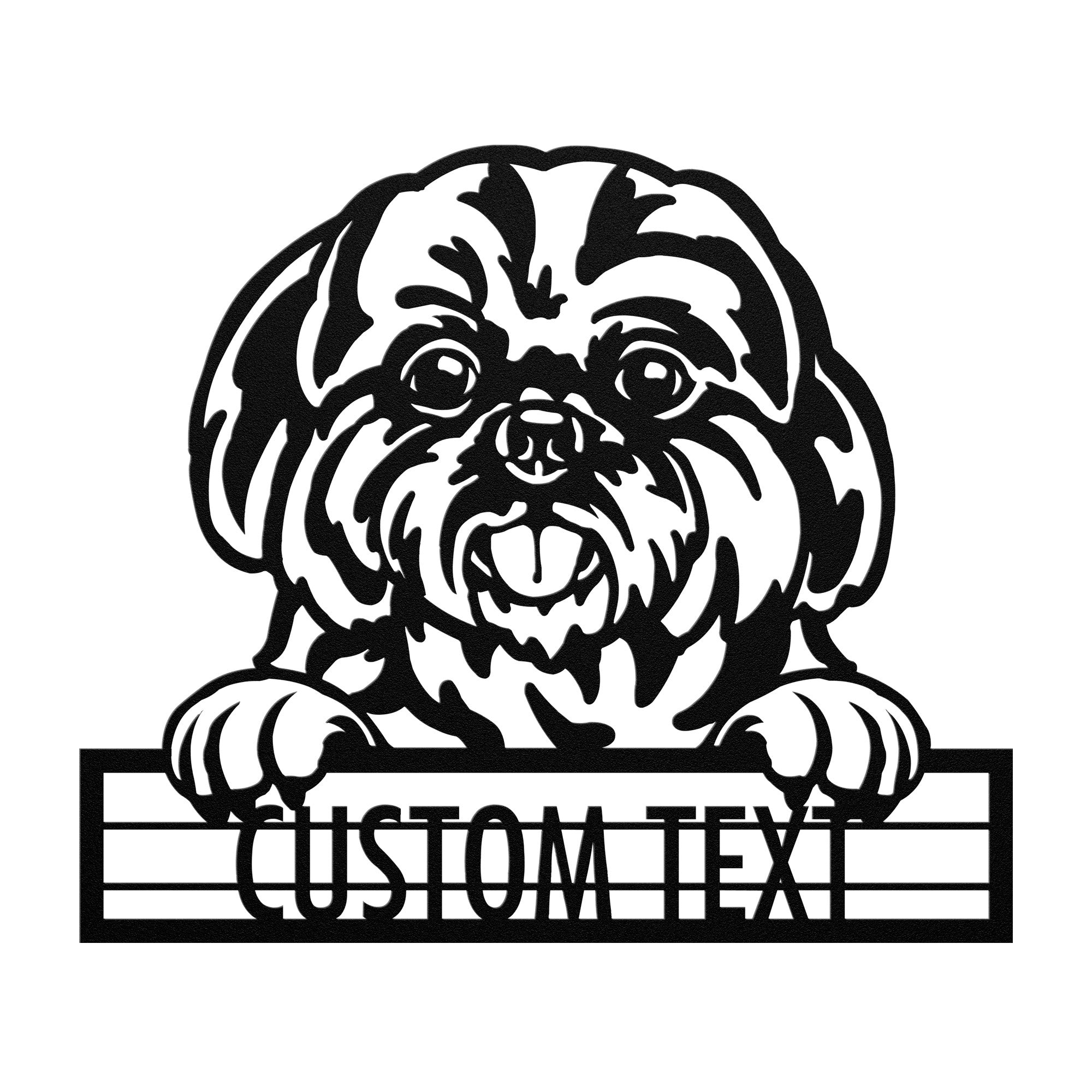 Shih Tzu - Dog Customized Metal Wall Art Decor