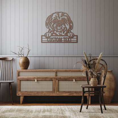 Shih Tzu - Dog Personalized Metal Wall Art Decor
