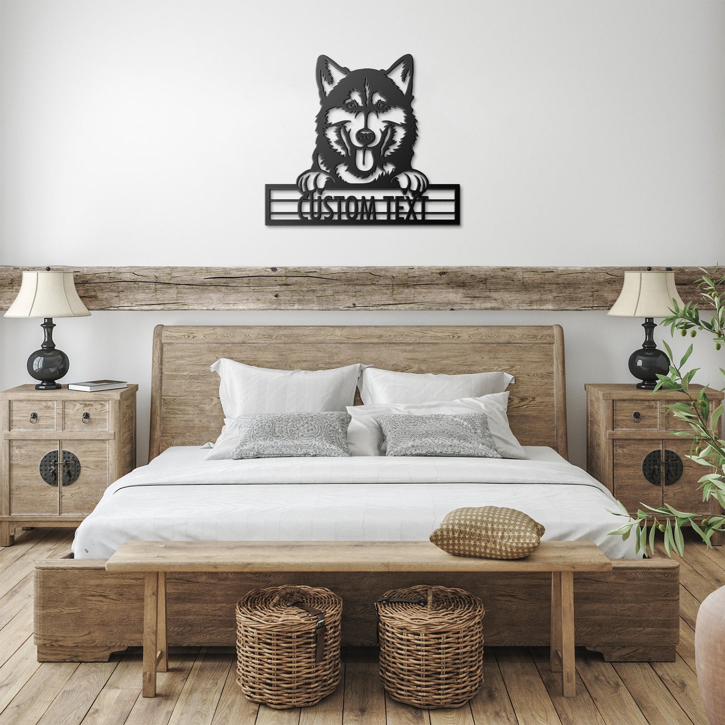 Siberian Husky - Dog Personalized Metal Wall Art Decor