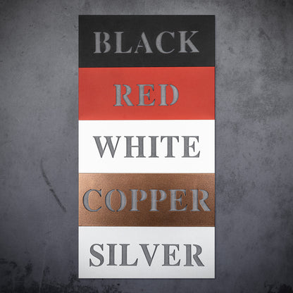 Snow Capped Peaks Custom Monogram Metal Wall Decor Sign