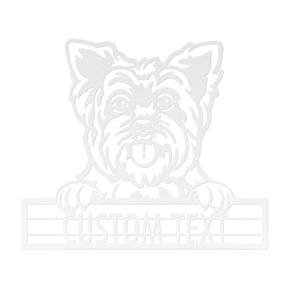 Yorkshire Terrier - Dog Personalized Metal Wall Art Decor